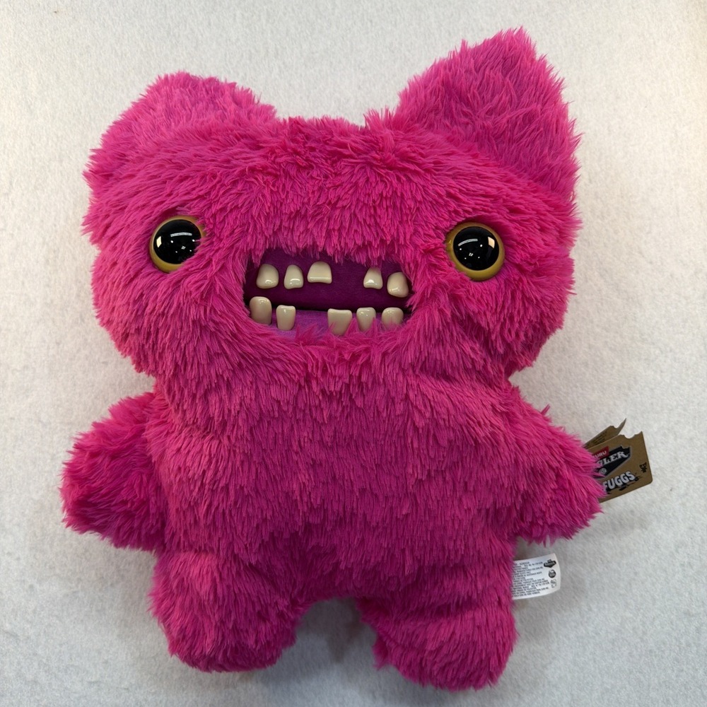 New Fuggler Monster Plush Bigg Fugg 16" Pink Monster Screech JUMBO Zuru‎ Plush